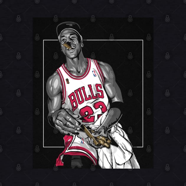 BASKETBALLART - MJ23 THREEPET by JORDAN-ART23